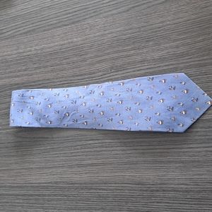 Tango blue Tie sailboat print os